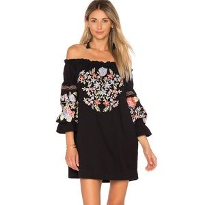 *NEW* Free People Off The Shoulder Black Dress